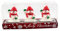 Legou 3 Stücke Weihnachtsfiguren Kerzen Tannenzapfen Schneemann Nikolaus Geschenke Weihnachtsdeko Tischdeko Schneemann 4 * 5cm