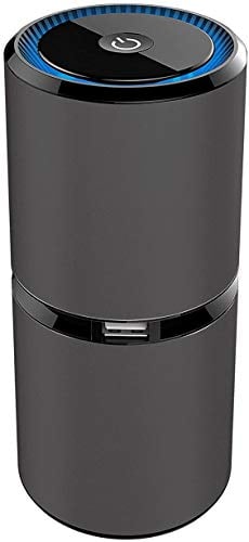 Zeerkeers purificador de aire, mini generador de ozono portátil recargable USB de desinfección de aire, filtro de aire para detectar alergias, polvo, humo, caspa, olor, PM2.5