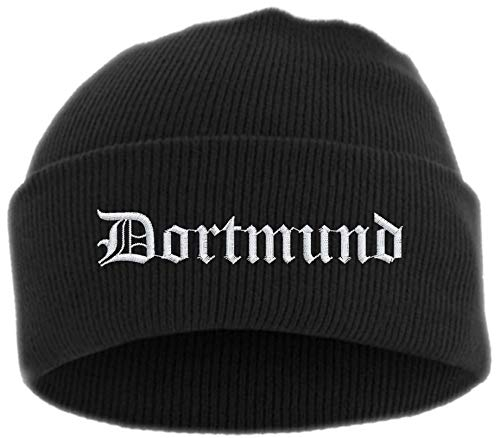 HB_Druck Dortmund Umschlagmütze - Mütze - Bestickt - Einheitsgröße Schwarz