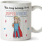 MUGFFINS nurse. Original Mug cup This mug belongs to a Super Nurse - 11 oz Ceramic