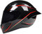 Woljay Integralhelm Motorradhelme Rennsport offroad moto Straßenradhelm (Rote Linie, M)