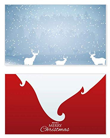Weihnachtskarte, Hirsch, Schnee, Wald, Wettermuster, Weihnachtskarte