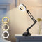 Depuley 6W LED Lampe de Bureau Articulée à Bras Flexible Intensité/Température Réglable, Lampe de Chevet d'Architecte USB, Lampe de Lecture Design Industriel en Métal Noir [Classe énergétique A+++]