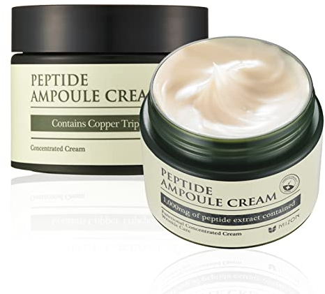 [MIZON] PEPTIDE AMPOULE CREAM (50 ml) Koreanische Hautpflege - Fortgeschrittene Peptidformel für verbesserte Hautelastizität und Faltenreduktion