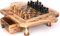 CRAFLAIR ~ INTELLIGENTE ~ 33 cm ~ Schachspiel Holz Hochwertig ~ Olivenholz Schachbrett Handgefertigt ~ mit Schachfiguren Olivenholz ~ Schach Holz ~ Spiele Erwachsene