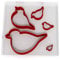 Set of 5 Robin Cutters Fondant Polymer Cookie Icing Crafts Clay 2
