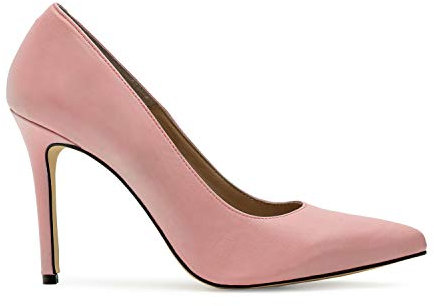Andrés Machado - Escarpins pour Femme/Fille en Cuir et Daim por l´Hiver ou l´été - Diana - Stiletto/Talons Hauts - Fabriquées en Espagne - Cuir Rose, EU 35