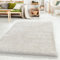 HomebyHome Shaggy Teppich Wohnzimmer 160x230 cm - 50 mm Florhöhe Hochflor Wohnzimmerteppich Natur Extra Weich und Flauschig - Langflor Teppiche für Schlafzimmer, Küche, Flur - Carpet, Halı, Kilim