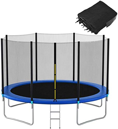 MeTikTok Trampolin Ersatznetz Sicherheitsnetz Netz Ø 140 183 244 305 366 488cm Geeignet für 6/8 Stangen, Ersatztrampolinnetz, Ersatznetz für Kindertrampolin im Freien,140cm 6 Poles