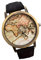 Hemobllo 1stück Unisex Armbanduhr Mit Künstlerischem Karten-zifferblatt Strapazierfähiges Segeltuchband Modisch Und Vielseitig Für Jeden Anlass Für Männer Und Frauen Als
