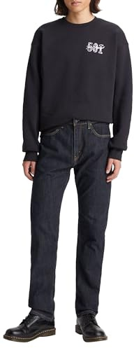Levi's Men's 505 Regular Fit Jeans, Dark Rinse, 33W / 32L