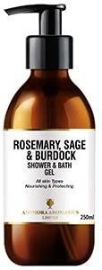 Amphora Aromatics Rosemary, Sage, Burdock Shower Gel 250ml Glass