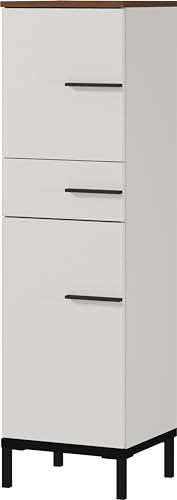 Germania Mediumschrank 2671-573 GW-Yonkers, in Kaschmir/Nussbaum-Nb., mit Selbsteinzug der Schubladen, 34 x 123 x 34 cm (BxHxT)
