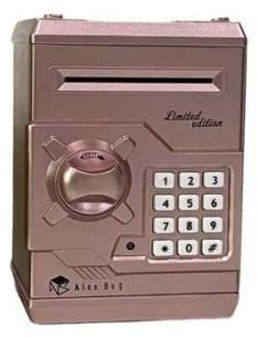 Salvadanaio Roymart Limited Edition Cassaforte Rosa (18 x 13 x 12 cm)