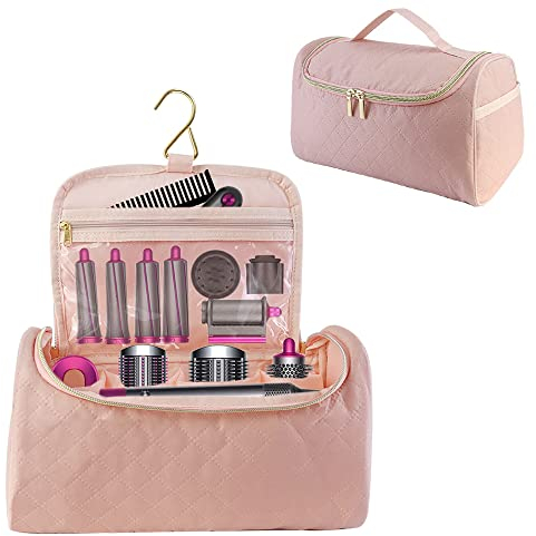 Hosoncovy Custodia da viaggio per Dyson Airwrap Styler e accessori (solo custodia vuota), rosa