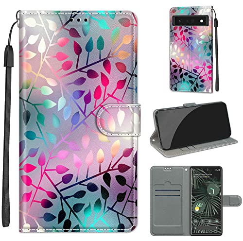 TOMYOU Handyhülle für Google Pixel 6 Pro Hülle, Klapphülle [Kartenschlitzen] [Magnet] [Standfunktion] Stoßfeste Schutzhülle Leder Hülle kompatibel für Google Pixel 6 pro