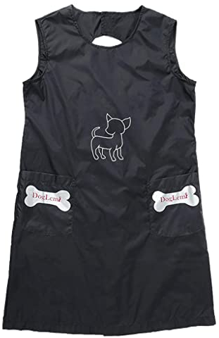 Dickly wasserdichte Haustier Hundepflegeschürze Professionelle Groomer Schürze mit Tasche, L
