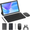 Android 14 Tablet 2 in 1 Tablets 10 Inch Tablet with Keyboard Mouse Case Protective Stylus 10.1 Tab 8GB+64GB Support 1TB Expansion 2MP+8MP Dual Camera 6000mAh Battery Bluetooth WIFI-6 Android Tableta