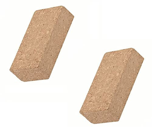 Mr. Gadget's Solutions Abrasive Cork Decorating Hand Sanding Block Fit for The Job 110mm x 60mm x 30mm-Non Slip 2 Pack