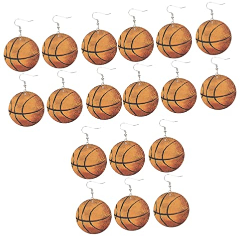 Abaodam 9 Paare Basketball-ohrringe Sportliche Ohrringe Sport-baseball-ohrringe Volleyball-ohrringe Rugby-ohrhänger Ohrringe Für Frauen Im Trend Kugelohrringe Leder Mode Fußball Liebhaber