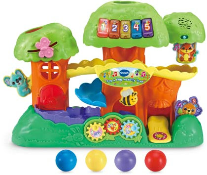 VTech Baby Pop & Play Activity Tree, Interactive Baby Toy with Coloured Balls, Lights & Music, Learn Numbers & Animals, Gift for Infants & Toddlers 1, 2, 3 years +, English version