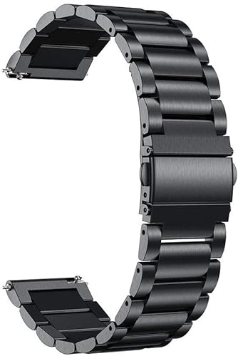 INF Armband für Garmin Vivoactive 4 Edelstahl Metall Schnellspanner Ersatzarmband