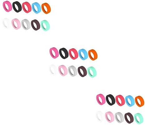 INOOMP 30pcs Bottle Water Small Flask Cover Heat Resistant Sleeve Round Non Slip Protective Cup Bottom Ring