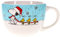 Silver Buffalo Peanuts Snoopy e Woodstock Holiday tazza in ceramica con manico per gelato, cereali, bevande | Contiene 680,4 g