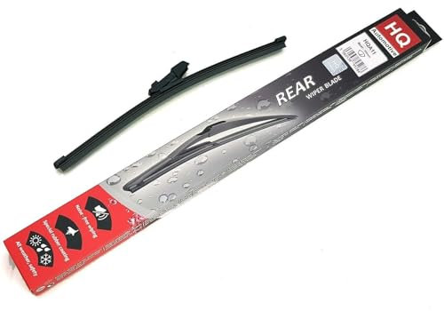 HQ AUTOMOTIVE Rear Blade Windscreen Wiper Blades fits VW Golf 1pc Replacement Blades MK7 2012-2019 Graphite-Coated Natural Rubber No Smear Judder-Free Model HQA11-V13