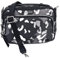 TUMI Claudia 146768 Damen Crossbody-Tasche mit verstellbarem Riemen, Schwarz/Grau/Weiß mit silberfarbenen Beschlägen, Schwarz, Small