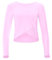 Winshape Damen Functional Light and Soft Cropped Long Sleeve Top Aet131ls Mit Overlap-Applikation Yoga-Shirt, Lavender-Rose, M EU