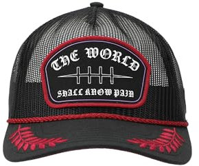 Naruto The World Erwachsene Black Retro Full Mesh Cap, Schwarz, Einheitsgr��e