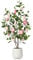Fopamtri Camélia Artificiel de 120 cm Plantes Artificielles Interieur avec 30 Fleurs, Fausse Plante en Blanc Pot pour Maison Chambre Bureau Balcon Jardin Déco (Rose)