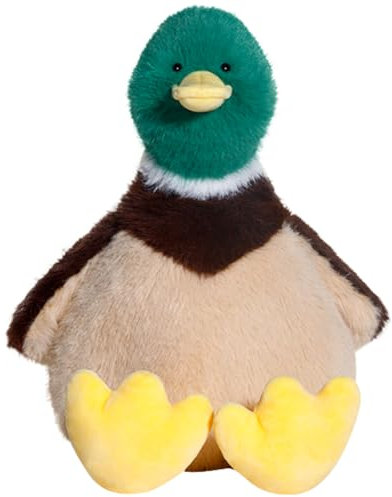 NKVCMBA Plüsch Kissen Ente Bequeme Plüsch Kissen, Niedlichen Duck Gefüllte Kissen Weich Puppe mollig Kissen Spielzeug Lebensechte Tier runden Augen Kissen 20CM