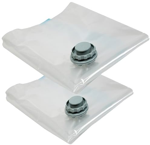 Vacuum Compression Zipper Storage Bags With Airtight Valve For Home & Travel Reusable Vacuum Storage Bags (Small 50cmx70cm (Pack of 3))