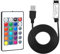 Domicubes Controller USB IR a 24 tasti, telecomando a LED wireless, regolabile, scatola di controllo RGB dimmerabile, mini strisce LED indirizzabili per striscia LED 5050 3528 RGB