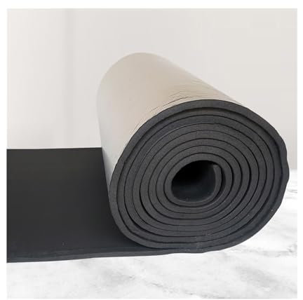 ZXCVBNAS Dämmmatte, Alubutyl Anti Dröhn Dämmmatte Rolle，Feuchtigkeitsdämmung, Selbstklebende Schalldämmmatte fürs Auto, hochdichter Auto-Audio-Dämmschaum, for Dach,Tür(5MM(THK),7m²)