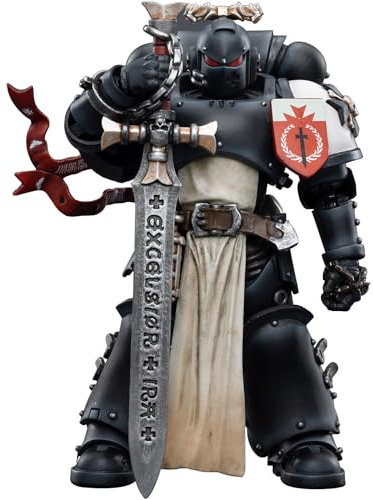 JOYTOY Warhammer 40k Black Templars Age 15+, Black Templars The Emperors Champion Rolantus 1/18 Action Figure, Dedicated To You Who Love Collecting
