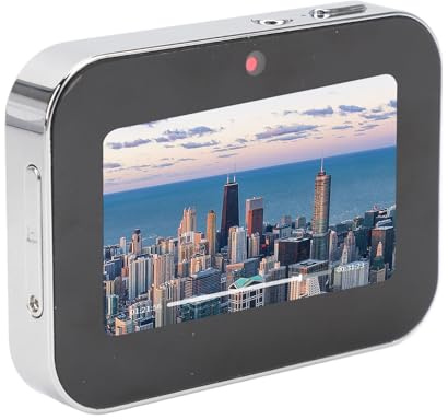 Fotocamera Digitale 4K, Fotocamera Digitale Touch Screen da 3 Pollici con Triplo Obiettivo da 64MP, Visione Notturna 3600mAh Fotocamera per di Intrattenimento con Trasmissione
