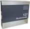 Personalisierter Briefkasten aus Edelstahl & Anthrazit RAL 7016, graviert, mit Zeitungsfach, Made in Germany, Design A, von reinkedesign, zum Einführungspreis