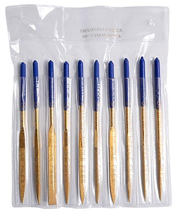10pcs Metal Dateien Set Round Nadel Datei Dreieckige Quadratmeter Flat Riffler File Holz Steinglas