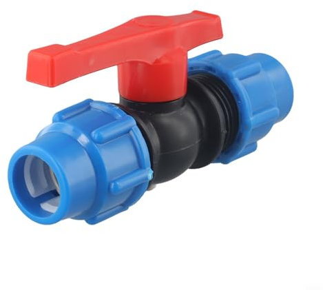 Yuanpgky PE Wasserschlauch Druckminderer, Druckkupplung für Wasserschlauch, weiblicher Adapter, verfügt über einen austauschbaren Griff (25 mm)
