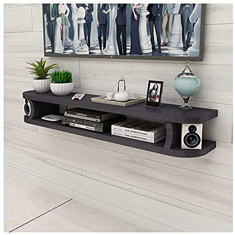 Floating Tv Stand Cabinet Tv Stand Cabinet Tv Wall Units per Soggiorno Tv Console Tv Stand Wall Mounted Cabinet Adatto per Soggiorno Camera da Letto Ufficio, ZIUTNSAV, B, 120 * 22 * 15Cm