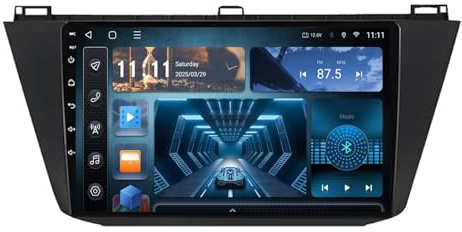 AIEIJJH Android 13 Car Radio 10 Pulgadas Pantalla táctil para Volkswagen Tiguan 2 MK 2016-2019 Multimedia Pantalla Coche con Navegación GPS Bluetooth Radio RDS USB FM Cámara Trasera(C5 8+256G)
