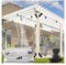 Clear Outdoor Tarp Heavy Duty PVC Vinyl Tarpaulin Cover with Grommets Dustproof Windproof for Outdoor Furniture, Pools, Carports, Decks, Gazebos(1.4x2m)