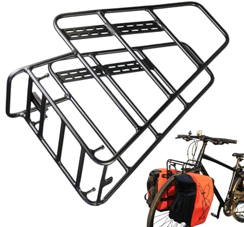 Vorderer Fahrrad Gepäckträger Aus Leichtem Metall | Robuste Fronthalterung Für Picknickkorb, Rucksäcke Und Einkaufskörbe | Praktische Transportlösung Für E-Bikes, Scooter, Mountainbikes, Renn