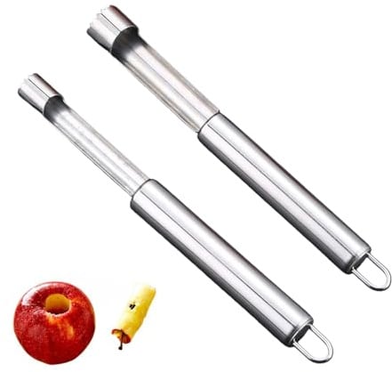 2 Stück Apfelentkerner,Apfelausstecher Edelstahl Apfel Ausstecher Entferner Apfelstecher Kerngehäuse Cutter Entkerner Obstentkerner Apfelkernausstecher Apfelkernentferner Apfelgehäuse für Apple Corer