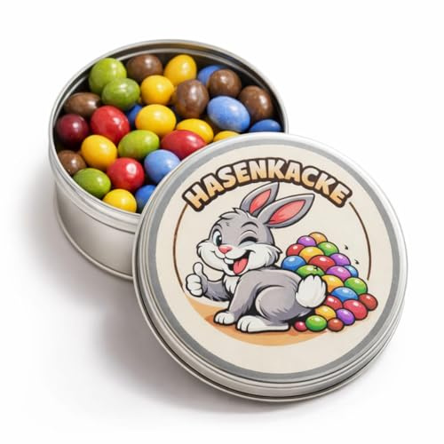 AnyCakes Hasenkacke aus der Dose Scherzartikel Lustige Geschenkidee Party Brüller Spaßgeschenk Ostern Geburtstagsgeschenk. (Hasenkacke Schoko Erdnüsse)