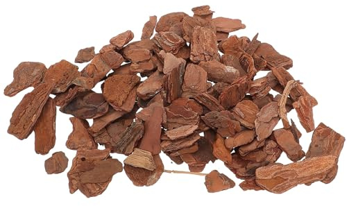 Cabilock 1 Bag Pine Bark Chips for Reptile Tank Decoration Vivid Natural Landscaping Substrate
