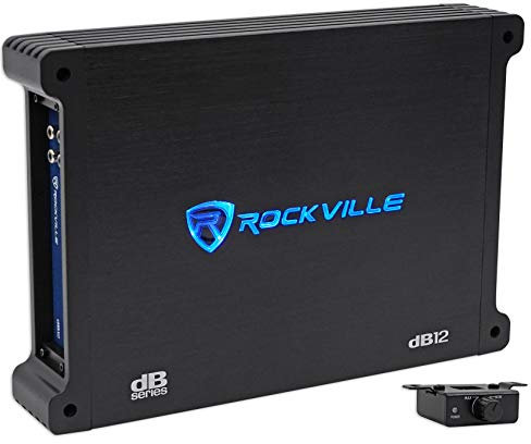 Rockville dB12 2000 Watt Peak / 500 W RMS Mono 2 Ohm Verstärker Auto Verstärker